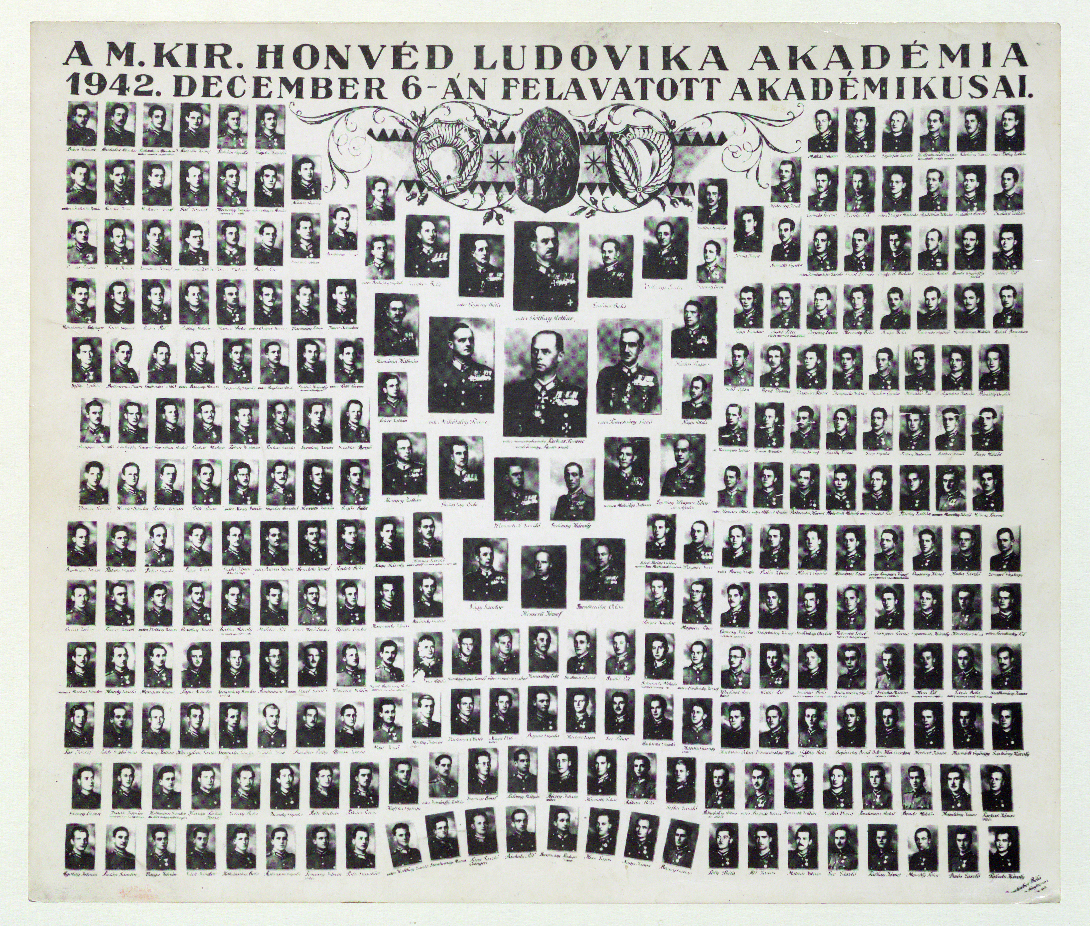 A m. kir. honvéd Ludovika Akadémia 1942. december 6-án felavatott akadémikusai