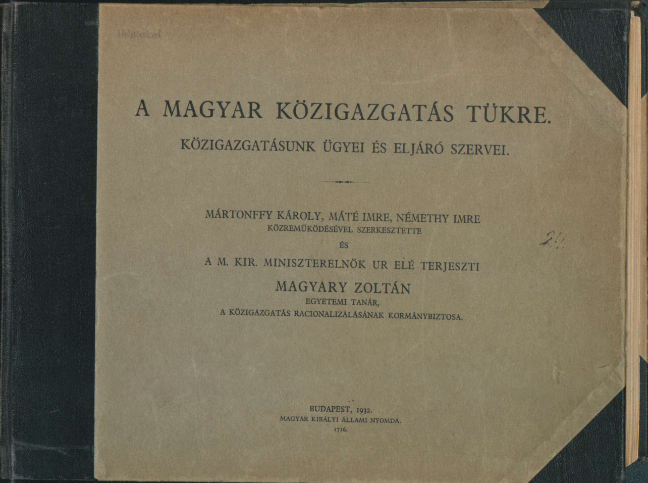 A magyar közigazgatás tükre