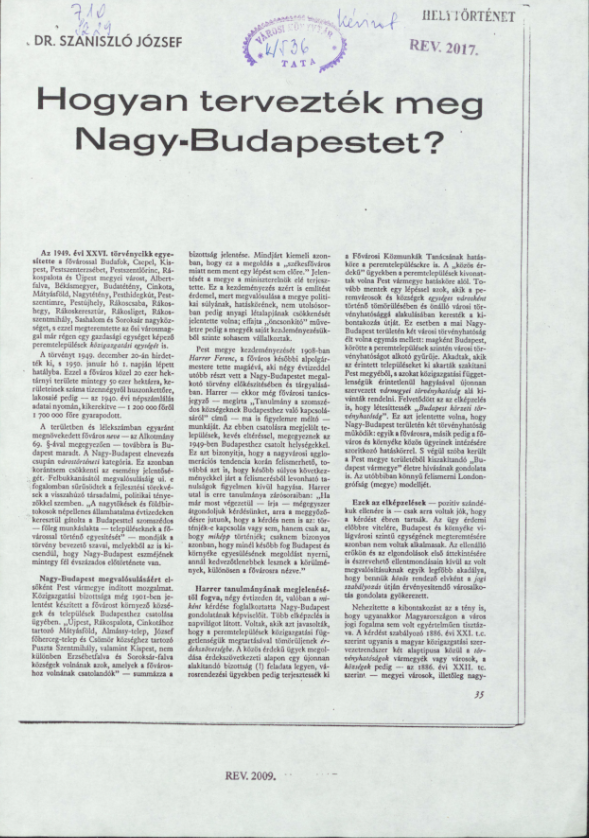 Hogyan tervezték meg Nagy-Budapestet?