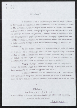 Magyary Zoltán kinevezése a miniszterelnöki államtitkár mellé a közigazgatás és jog ügyrendjének revíziójához