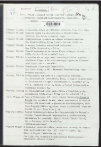 Jegyzék a tatai Móricz Zsigmond Városi Könyvtár Magyary-gyűjteményében található kiadványokról, dokumentumokról