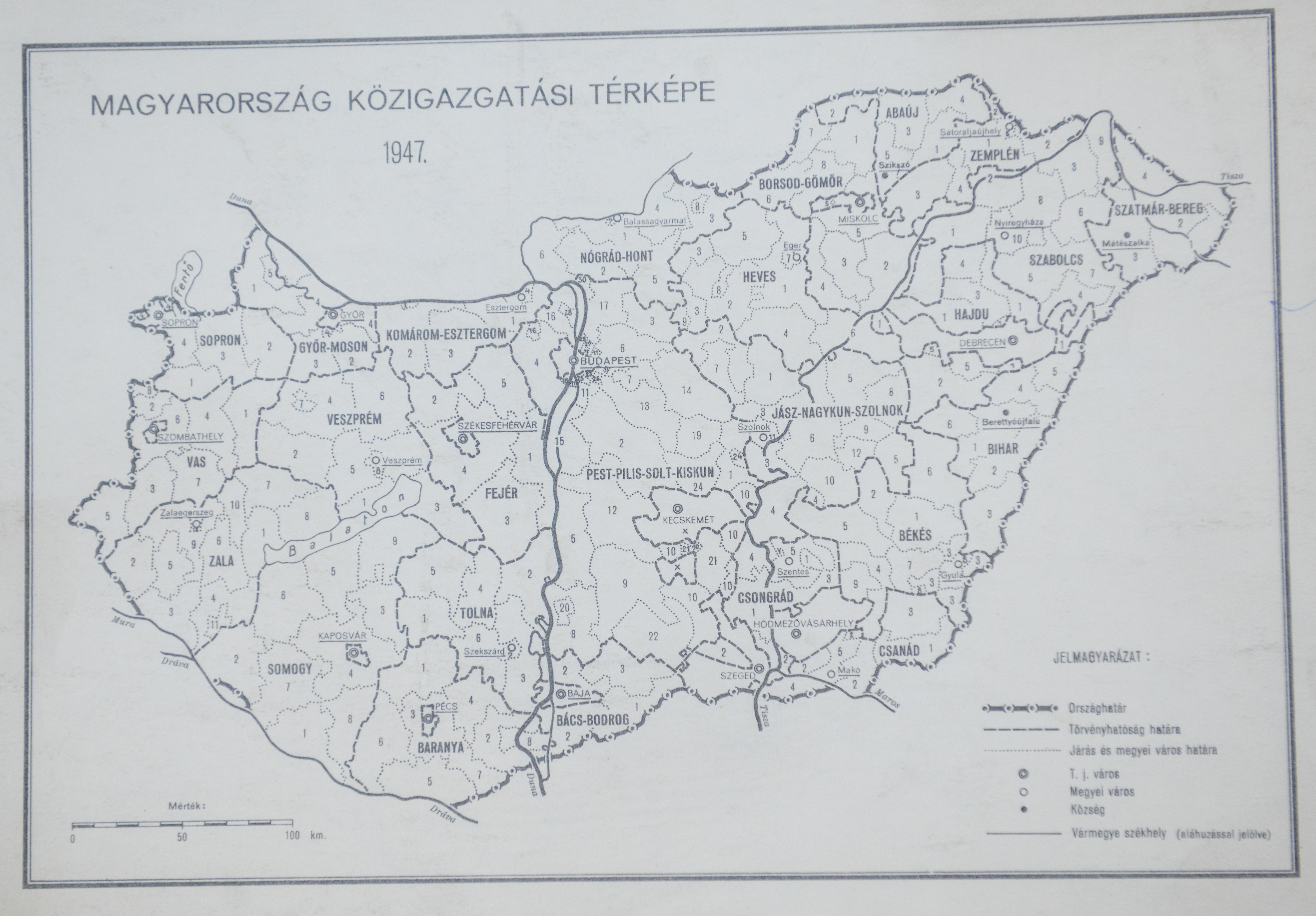 Magyarország közigazgatási térképe