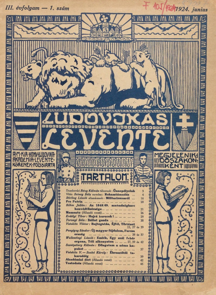 Ludovikás Levente: A M. KIR. Honvéd Ludovika Akadémia Levente-körének Folyóirata