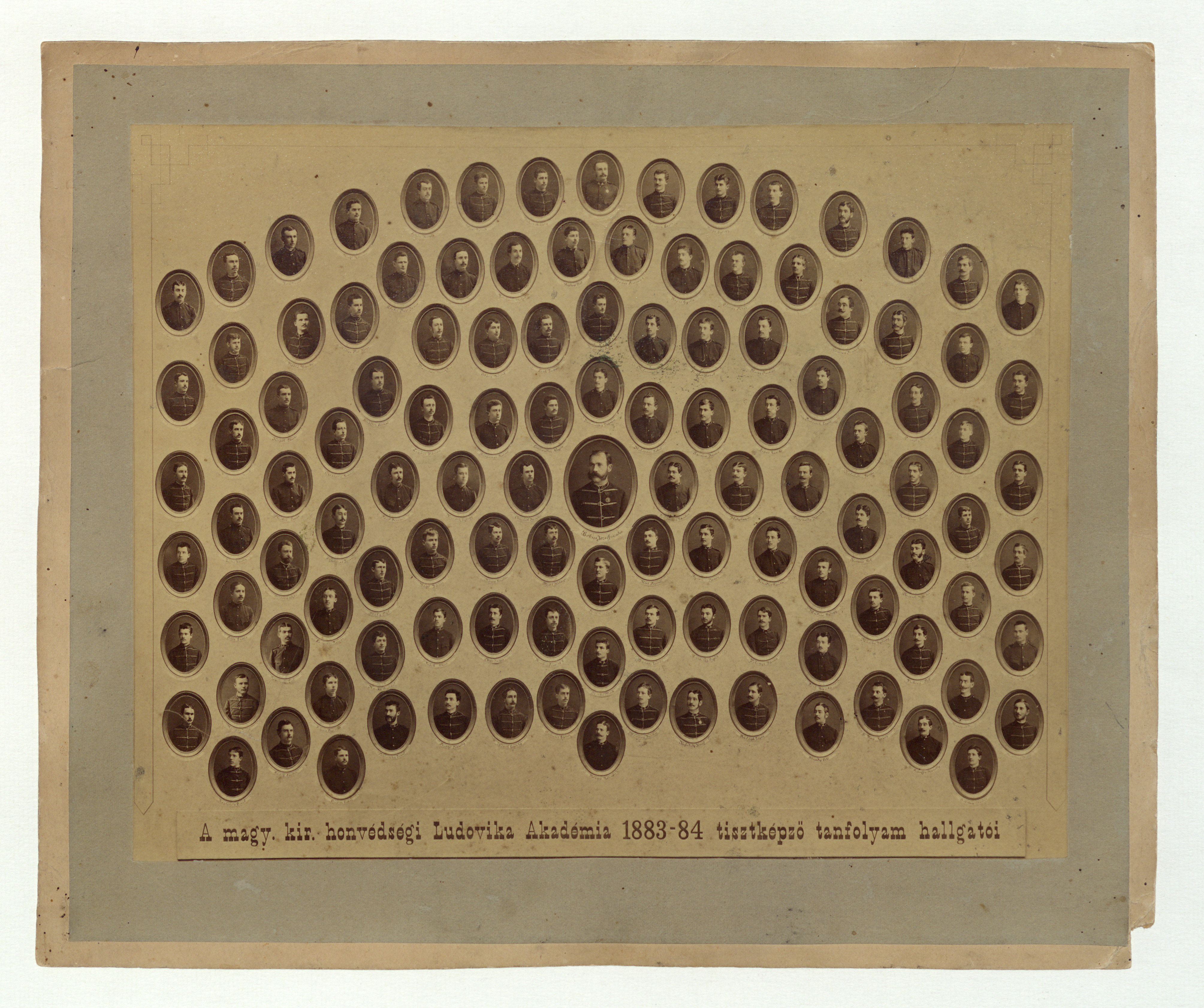 A magy. kir. honvédségi Ludovika Akadémia 1883-84 tisztképző tanfolyam hallgatói