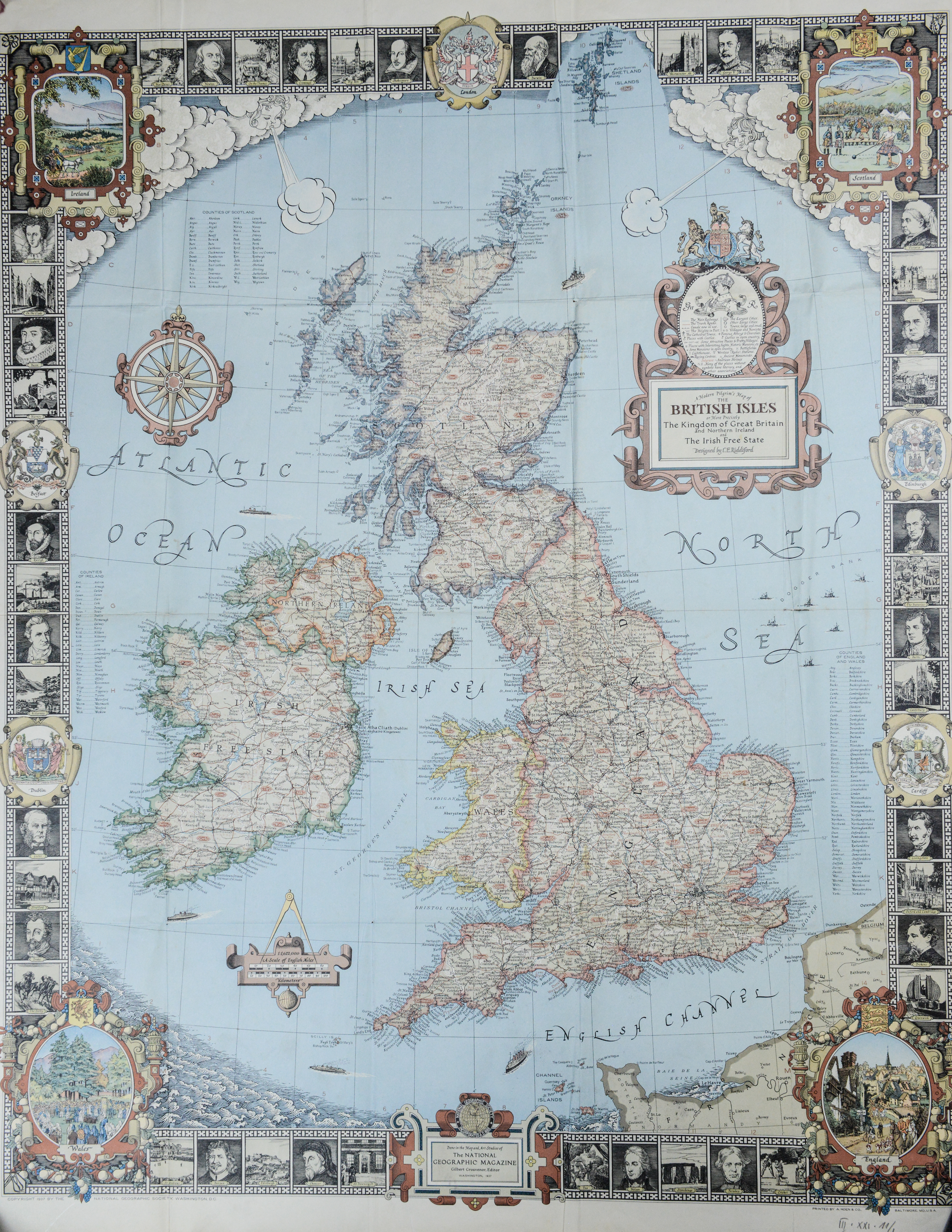 Brit-szigetek térképe